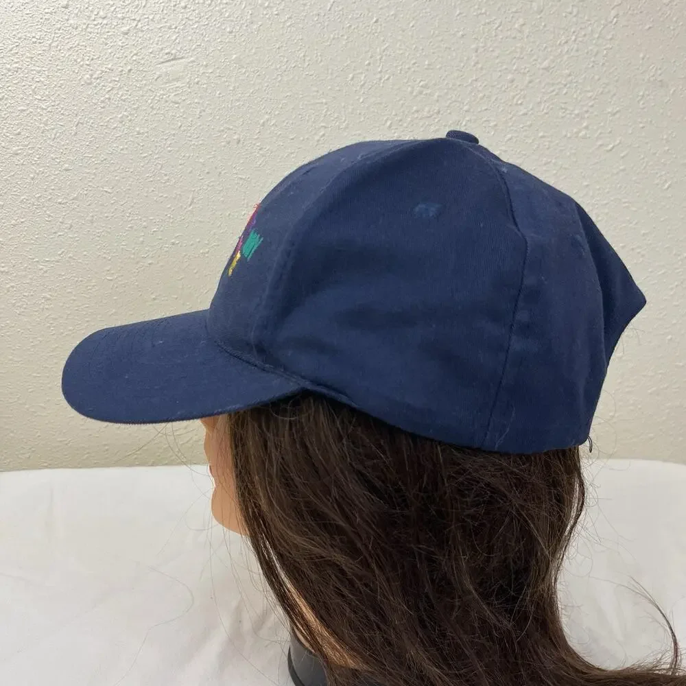 Vintage Disney Goofy Hat Co Mickey Mouse Snapback Hat Navy Cap Embroidered